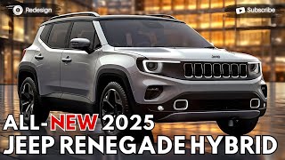 2025 Jeep Renegade Hybrid Unveiled  A Rugged Subcompact SUV [upl. by Naivat]