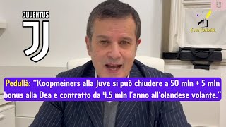 Alfredo Pedullà quotKoopmeiners alla Juve si può fare per 55 mln complessivi e 45 mln al giocatorequot [upl. by Marasco124]