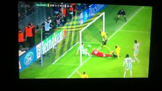 Dortmund 32 Malaga Santana goal [upl. by Jacquelin]