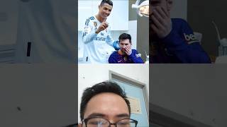 Candaan Messi dan Ronaldo shortvideo shortsviral football messi cristianoronaldo [upl. by Enilesoj46]