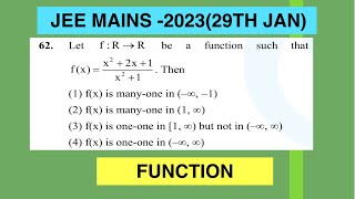 Let fRR be a function such that fx  x22x1 x21 then  IITJEE MAINS SOLUTION [upl. by Elleoj]