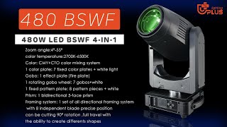 480 BSWF480 Beam Spot Wash Framing 4in1 led moving head [upl. by Atiuqiram680]