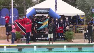 XXXV CARIFTA Swimming Championships 2022 Boys 1517 4x100 LCM Medley Relay Medal Ceremony [upl. by Rebeca128]