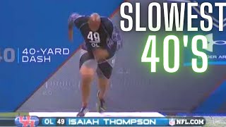 Slowest 40 Yard Dashes by Each Position [upl. by Naima387]