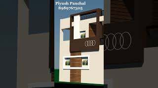 House Front Design 2024 PiyushPanchal homedesign [upl. by Rasla]