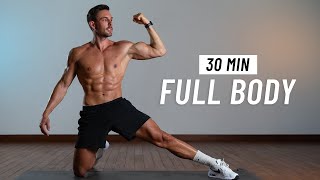 30 Min Full Body Workout  Strength amp Burn Fat No Equipment  No Jumping [upl. by Jaehne219]