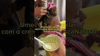 Cabelo crespo e umectação capilar com creme da Sandrusca cabelocrespo umectacaocapilar [upl. by Tram]