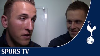 Spurs TV  Harry Kane and Gylfi Sigurdsson interview after cup win [upl. by Nahamas]