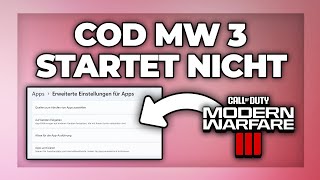 COD Modern Warfare 3 startet nicht  so öffnet sich MW wieder  Tutorial [upl. by Enner]