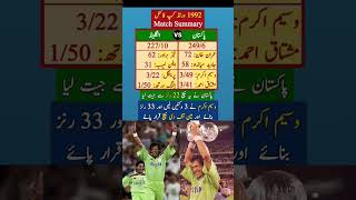 1992 World Cup imrankhan wasimakram 1992worldcup highlights cricket pakistan [upl. by Ahsinrac267]