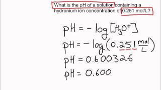 Sci 30 pH Calculations [upl. by Jary]