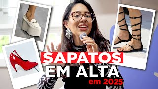 AS MAIORES TENDÊNCIAS DE SAPATOS VERÃO 2025 [upl. by Jolynn]