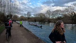 Torpids 2023  Day 1 Wed  WDiv2  Catz W1 bumped by Wolfson W2 overoverbumped by Mansfield W1 [upl. by Hahnke]