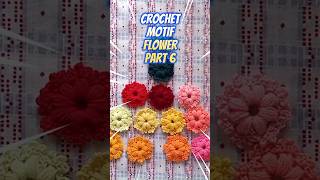 Crochet 8 Petals Motif Flower 🌸  BeginnerFriendly Steps Part 6 Shorts fyp [upl. by Eixid217]