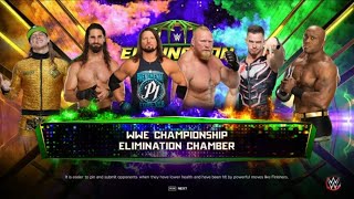 WWE Elimination Chamber 2022 Lashley c vs Lesnar vs Rollins vs Styles vs Riddle vs Theory [upl. by Oirobil171]