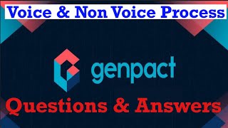 Genpact Assessment voice amp non voice process [upl. by Ahsienak]