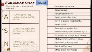 evaluation scale slide 2 [upl. by Eibrad209]