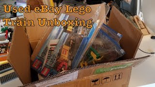 Unboxing eBay Used Lego Cargo Train Set 7939 [upl. by Roeser]