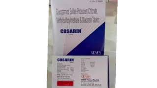 COSARIN Tablets Glucosamine Sullate Potassium Chloride Methylsulfonylmethane amp Diacerein Tablets [upl. by Nolyaw832]