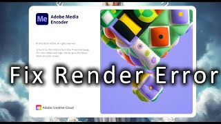 Adobe Media Encoder 2024 Error  How to Fix It [upl. by Hsitirb212]