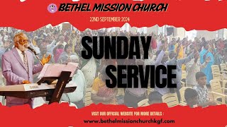 Bethel Mission Church is Live  Sunday Service  22nd September 2024 [upl. by Billmyre]