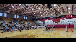 North Shore Varsity Volleyball vs Kingwood Set 1 10112024 [upl. by Ardiedal]