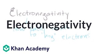 Electronegativity  Atomic structure and properties  AP Chemistry  Khan Academy [upl. by Aisanahta]