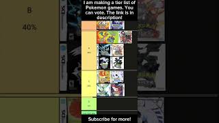 Pokemon games tier list pokemon tierlist pokemontierlist [upl. by Swee]