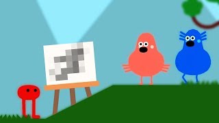 Why Games Shouldnt Let Me Draw Stuff  Pikuniku First Look Gameplay  Lets Game It Out [upl. by Ajar659]