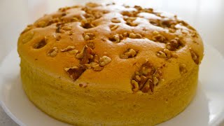 義大利餐廳大廚教你做： 核桃香蕉蛋糕附食譜 Walnut Banana Cake Recipe  Receta de pastel de nuez y plátano [upl. by Quincey]