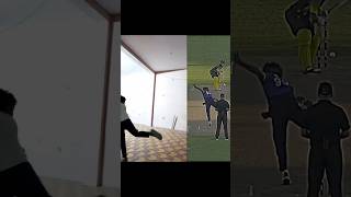 Malinga bowling 🤯 action copy 🔥 so interesting 🔥🤯cricket bowling yt bating [upl. by Chrissie]