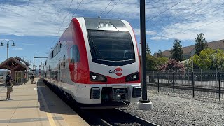 First Day of Electric Caltrain EMUs [upl. by Oniliuqnart]