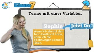 Terme mit einer Variablen  Gleichungen  Klasse 7 ★ Übung 2 [upl. by Ayotal]