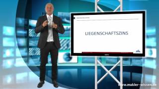 Liegenschaftszins  ImmobilienmaklerLexikon  100 Fachbegriffe einfach erklärt [upl. by Rekrap]