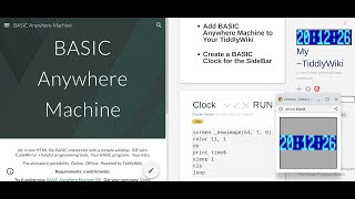 Turn Your TiddlyWiki into a Lightweight BASIC Anywhere Machine [upl. by Leunamme876]