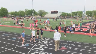 Kids compete in the Live Healthy Iowa Track Championship [upl. by Benedic]