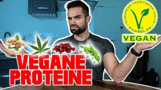 DIE BESTEN VEGANEN PROTEINE  MUSKELAUFBAU [upl. by Ataner963]