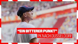 quotErgebnis lässt uns nicht feiernquot  Pressekonferenz  Fortuna Düsseldorf – 1 FC Köln 22 [upl. by Darleen300]