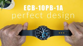 CASIO EDIFICE ECB10PB1A  PERFECT DESIGN [upl. by Odraner]