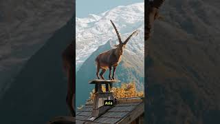 Ibex The GravityDefying Animal 😱 ibex shorts [upl. by Yrellih]