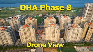 DHA Phase 8 Karachi Drone View [upl. by Alrad434]