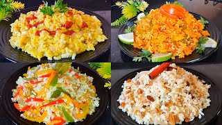 4 Recettes De Riz  Cuisine Marocaine 🇲🇦 Recettes à la Poêle Faciles Rapides 🔝👌 4 Rice Recipes [upl. by Fiorenza775]