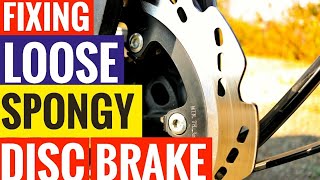 HOW TO SERVICE SPONGY LOOSE DISC BRAKE  BLEEDING DISC BRAKES  TVS APACHE RTR 200 BRAKE BLEEDING [upl. by Absa695]