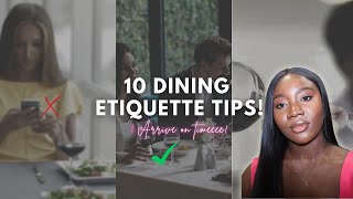 10 MUST KNOW BASIC DINING ETIQUETTE RULES  TABLE MANNERS 101  WATCH THIS BEFORE YOUR NEXT DATE [upl. by Airamana]