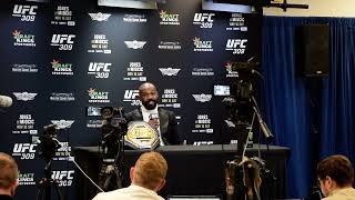 UFC 309 Jon Jones Says He Will Fight Tom Aspinall if He Gets Bleep You Money [upl. by Adnyl]