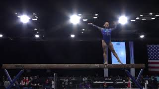 Ciena Alipio – Balance Beam  2021 Winter Cup – Senior Women [upl. by Lilahk]