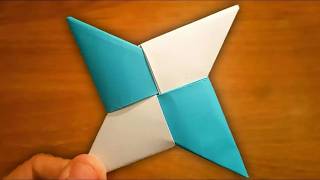 How To Make a Paper Ninja Star Shuriken  Origami [upl. by Ailemak]