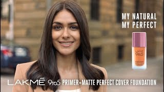 New Lakmé 9to5 Primer  Matte Perfect Cover Foundation [upl. by Concepcion]