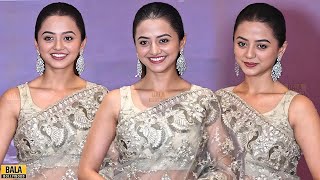 Helly Shah STUNS In Transparent Saree at Adhvik Mahajan Birthday Party [upl. by Viridi289]