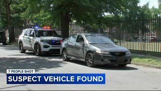 Police locate vehicle connected to shooting that left 7 people injured in North Philadelphia [upl. by Moretta]